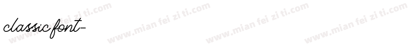 classic font字体转换